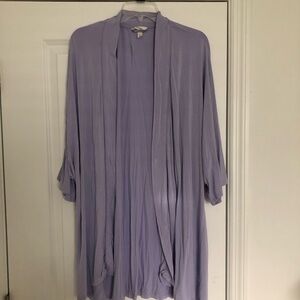 SOMA Lavender Open Front Cardigan